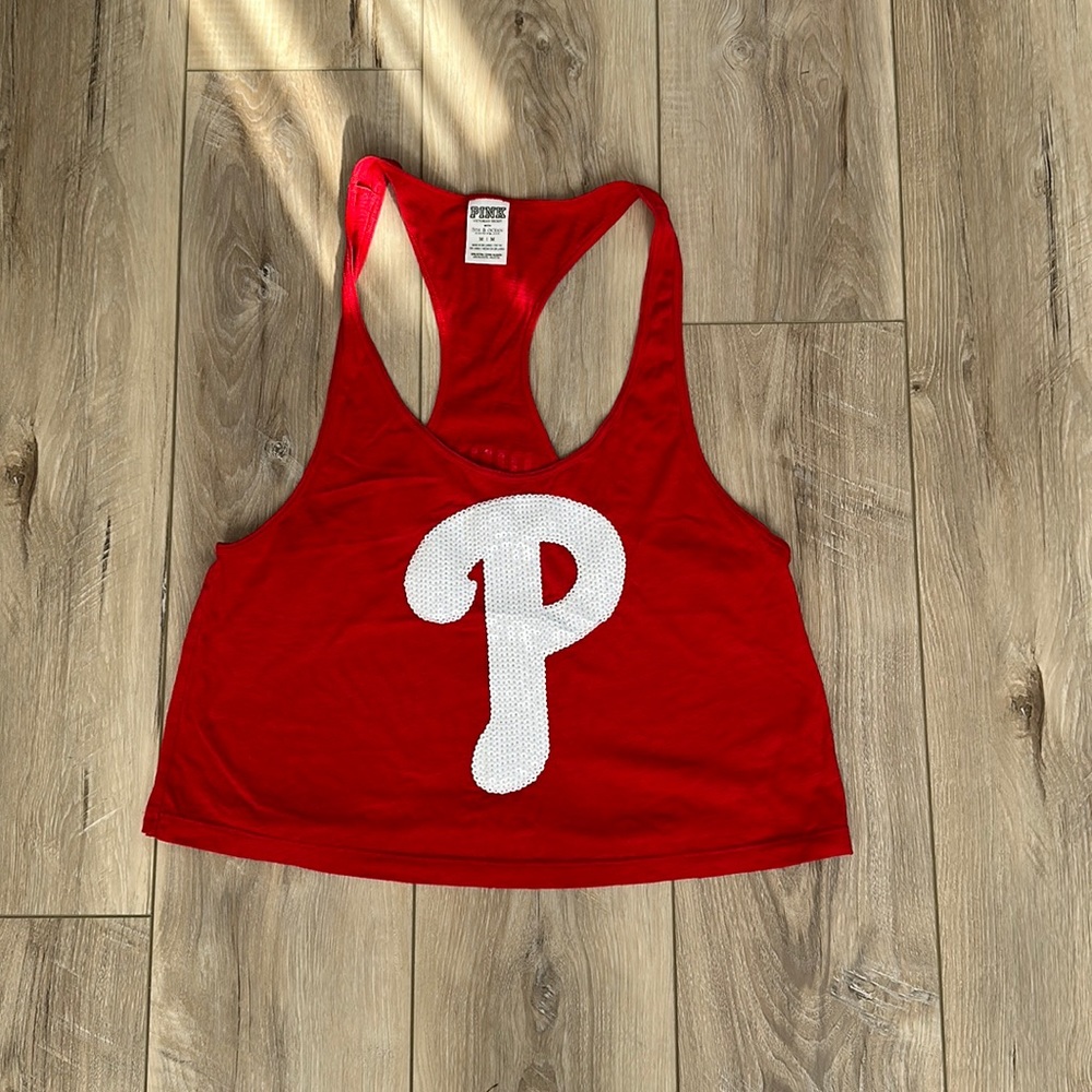 VS PINK Vintage Phillies Oversized Tank Top Size M